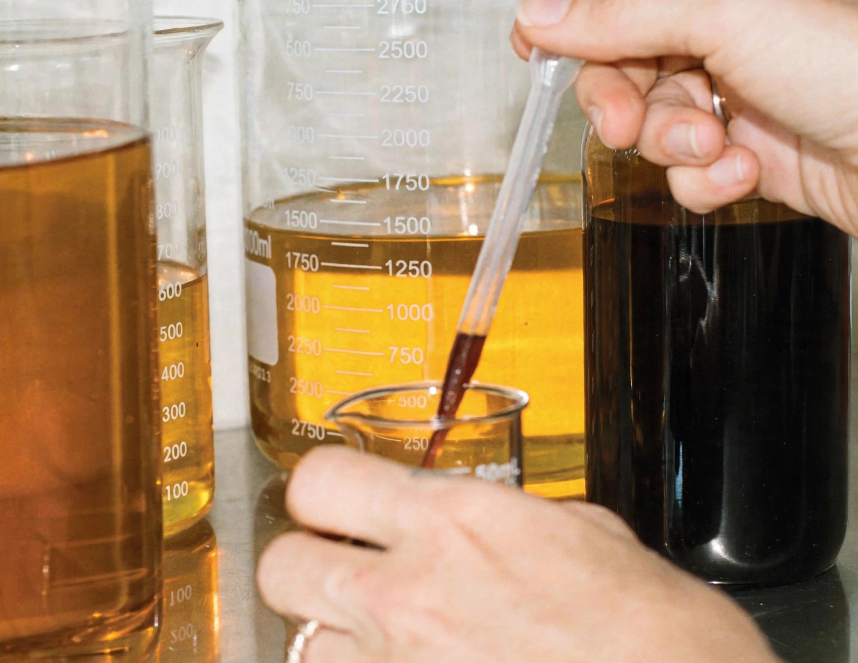 Oils blended by hand