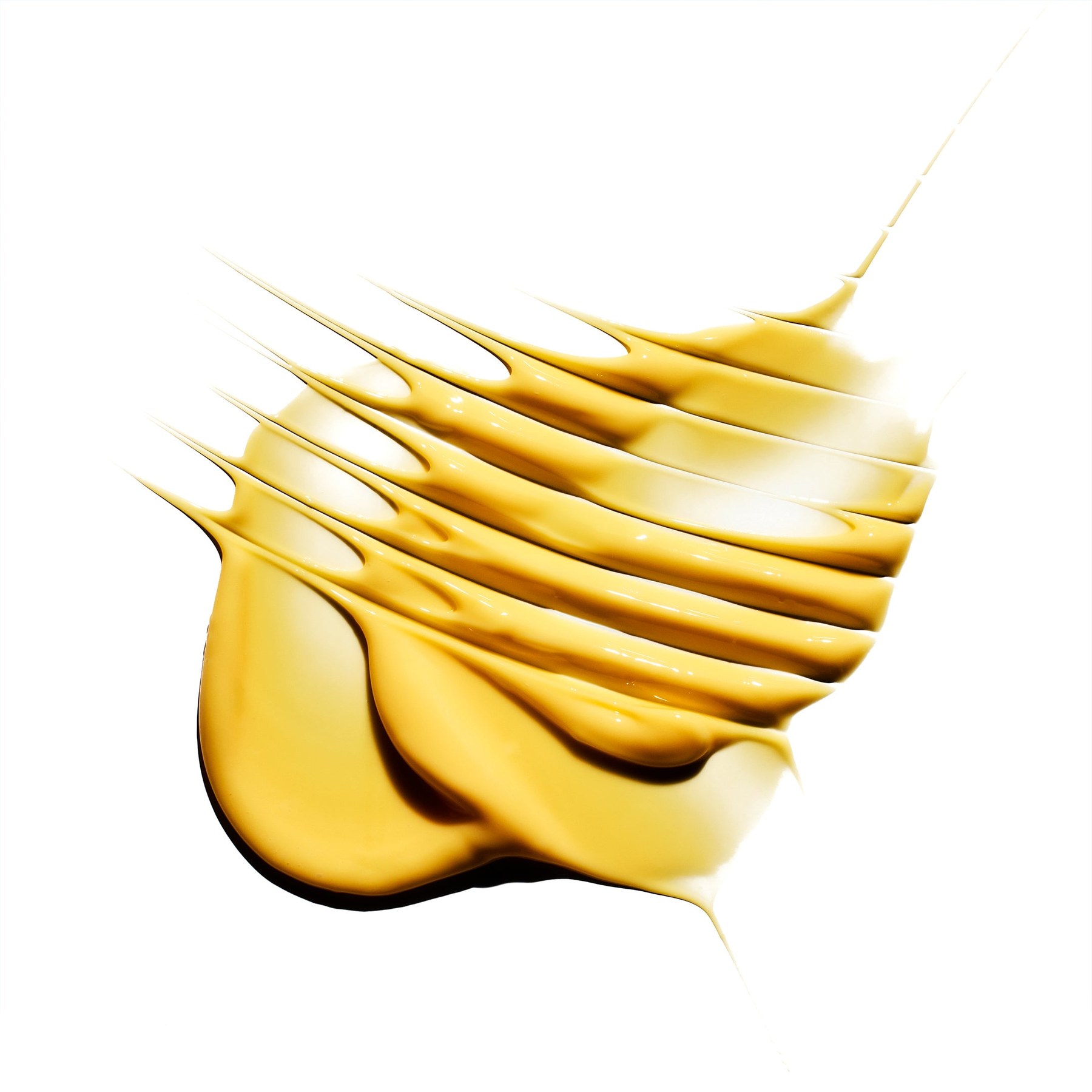 A swatch of Lipid Gold, its yellow color coming from two sea buckthorn oils.